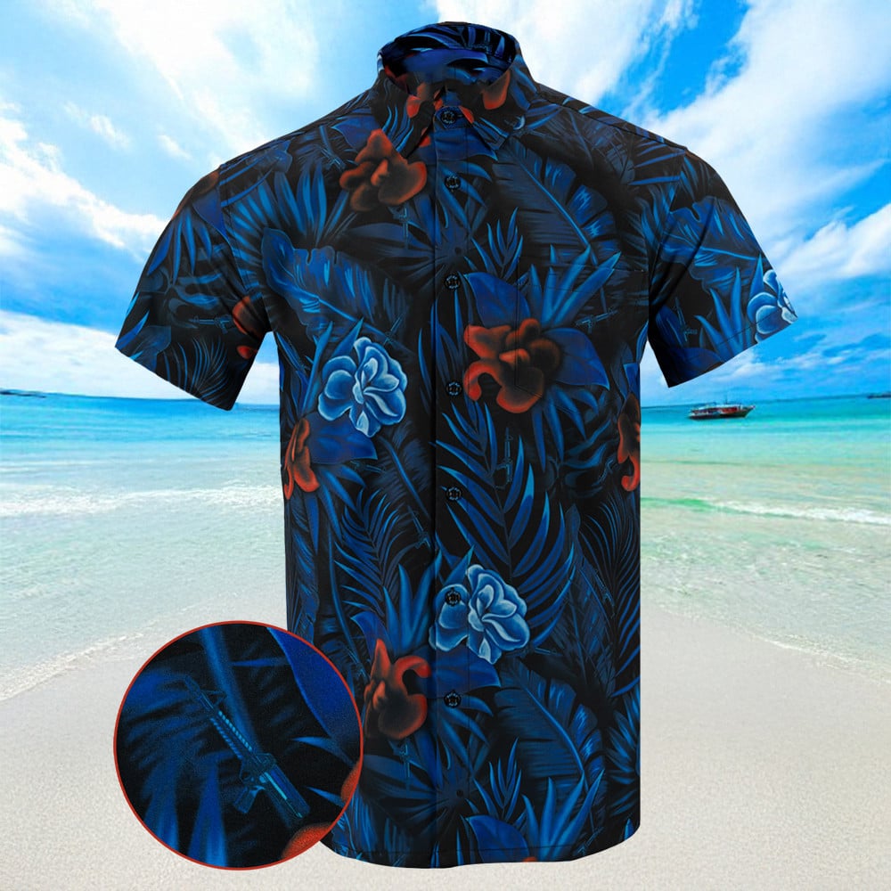 Running Man Hawaiian Shirt Summer Button Ups Gift Ideas For Husband