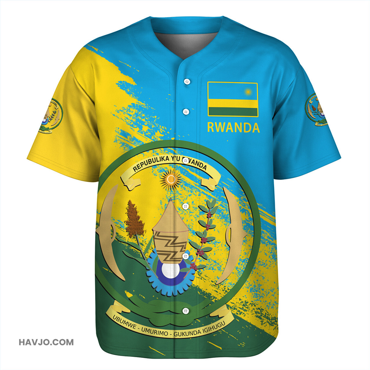 Rwanda Special Style Baseball Jersey