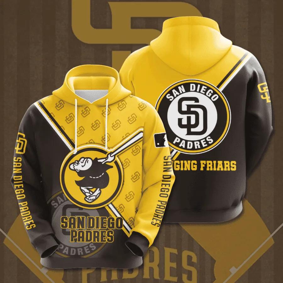 San Diego Padres 3D MLB All Over Print Hoodie
