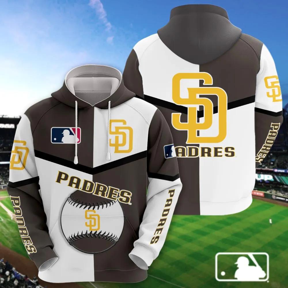 San Diego Padres 3D MLB All Over Print Hoodie