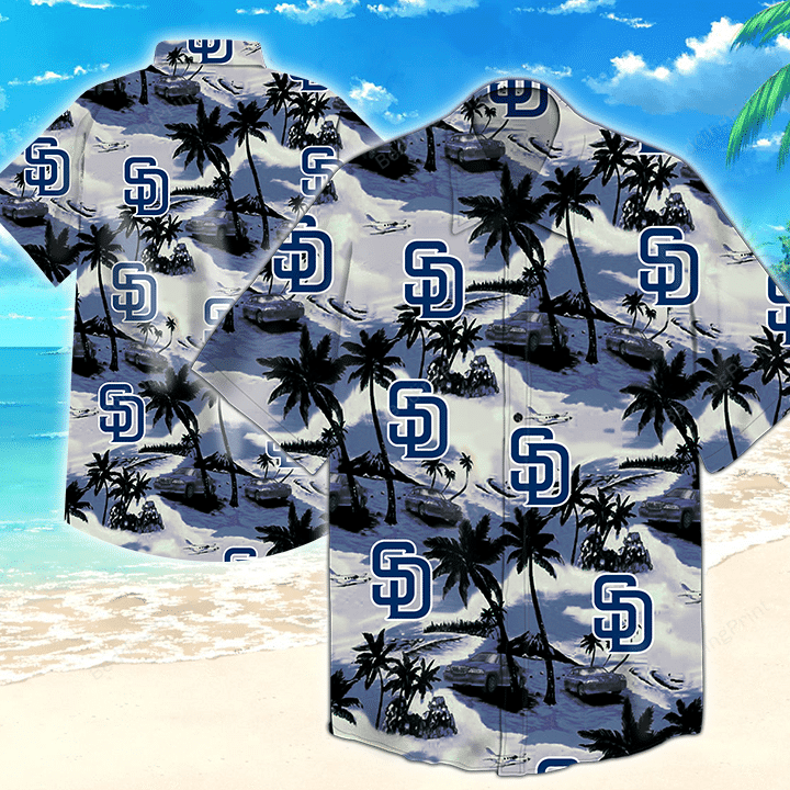 San Diego Padres Mlb Hawaiian Shirt Tropical Aloha Button Up