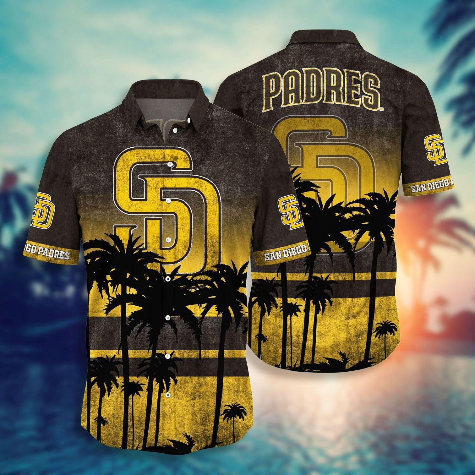 San Diego Padres Tropical Hawaiian Shirt Tropical Aloha Button Up