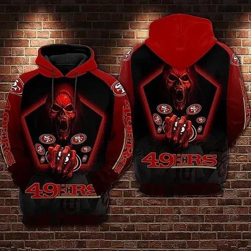 San Francisco 49ers Death NFL 3D All Over Print Hoodie