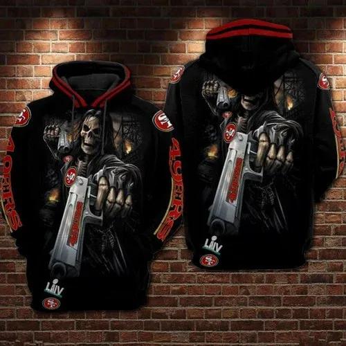 San Francisco 49ers Death Super Bowl San Francisco 49ers NFL 3D All Over Print Hoodie