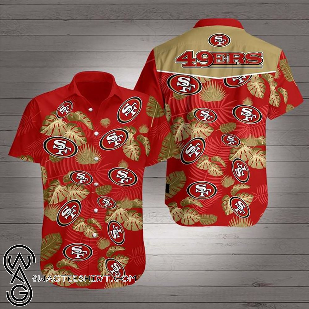 San Francisco 49ers Hawaiian Shirt Tropical Aloha Button Up