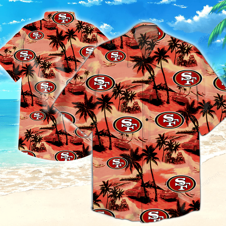 San Francisco 49ers Nfl Hawaiian Shirt Tropical Aloha Button Up