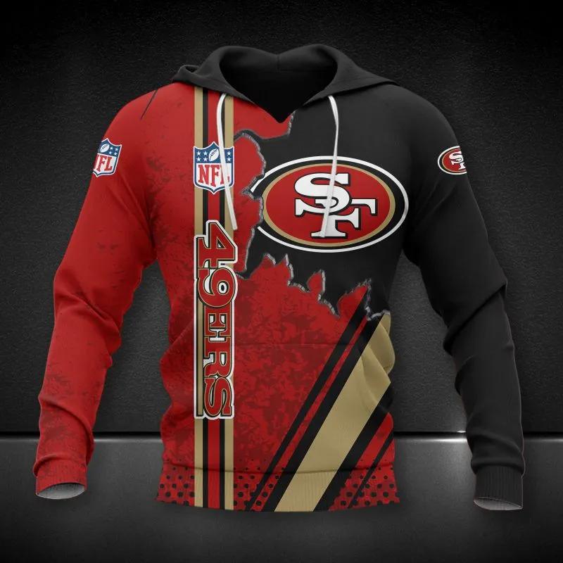 San Francisco 49ers NFL3D All Over Print Hoodie