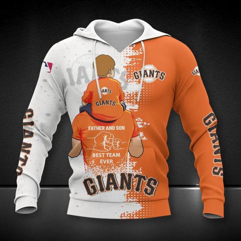 San Francisco Giants Dad And Son MLB All Over Print Hoodie