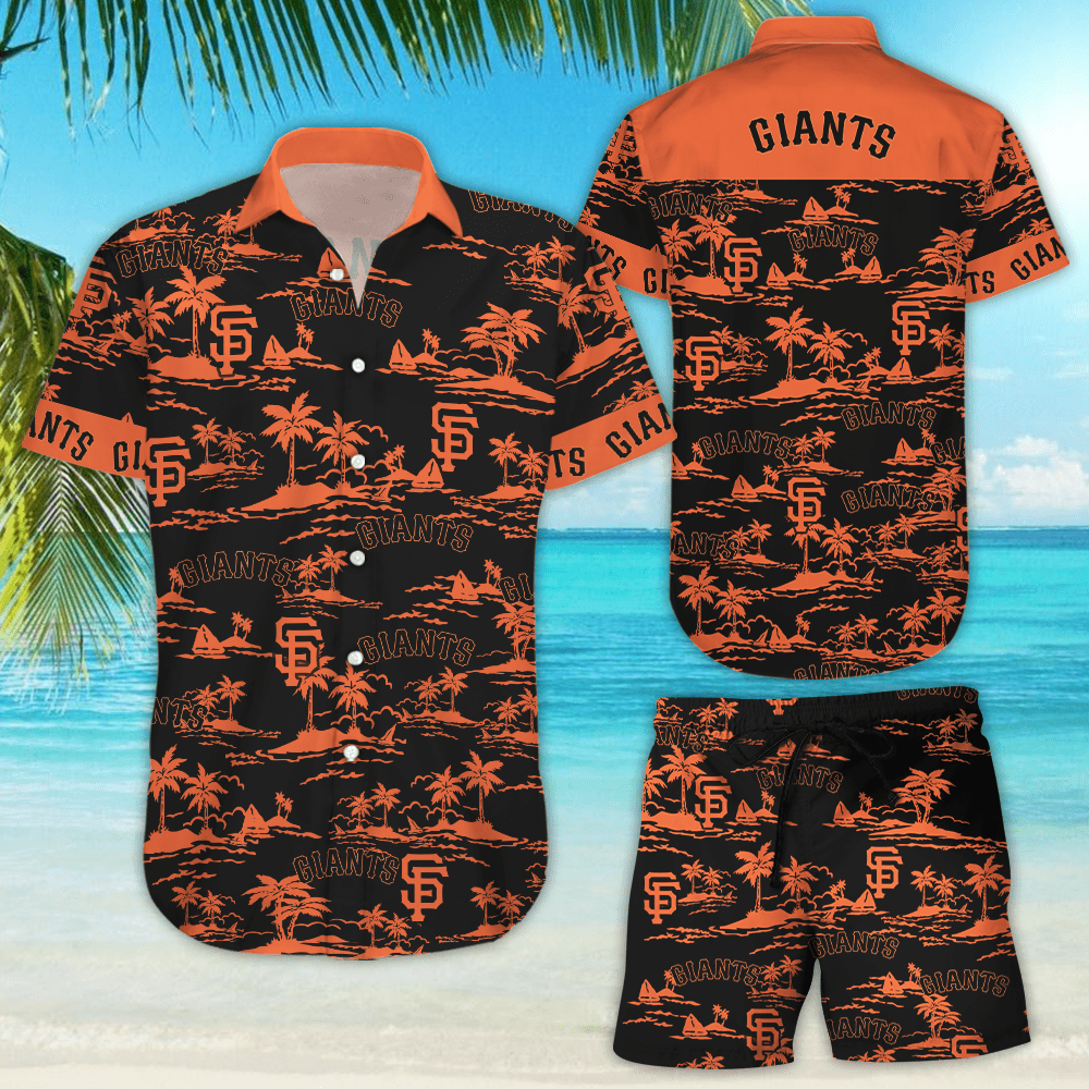 San Francisco Giants Vintage Mlb Hawaiian Shirt Tropical Aloha Button Up