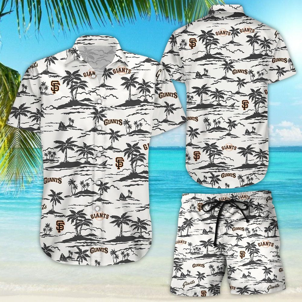 San Francisco Giants Vintage Mlb Hawaiian Shirt Tropical Aloha Button Up