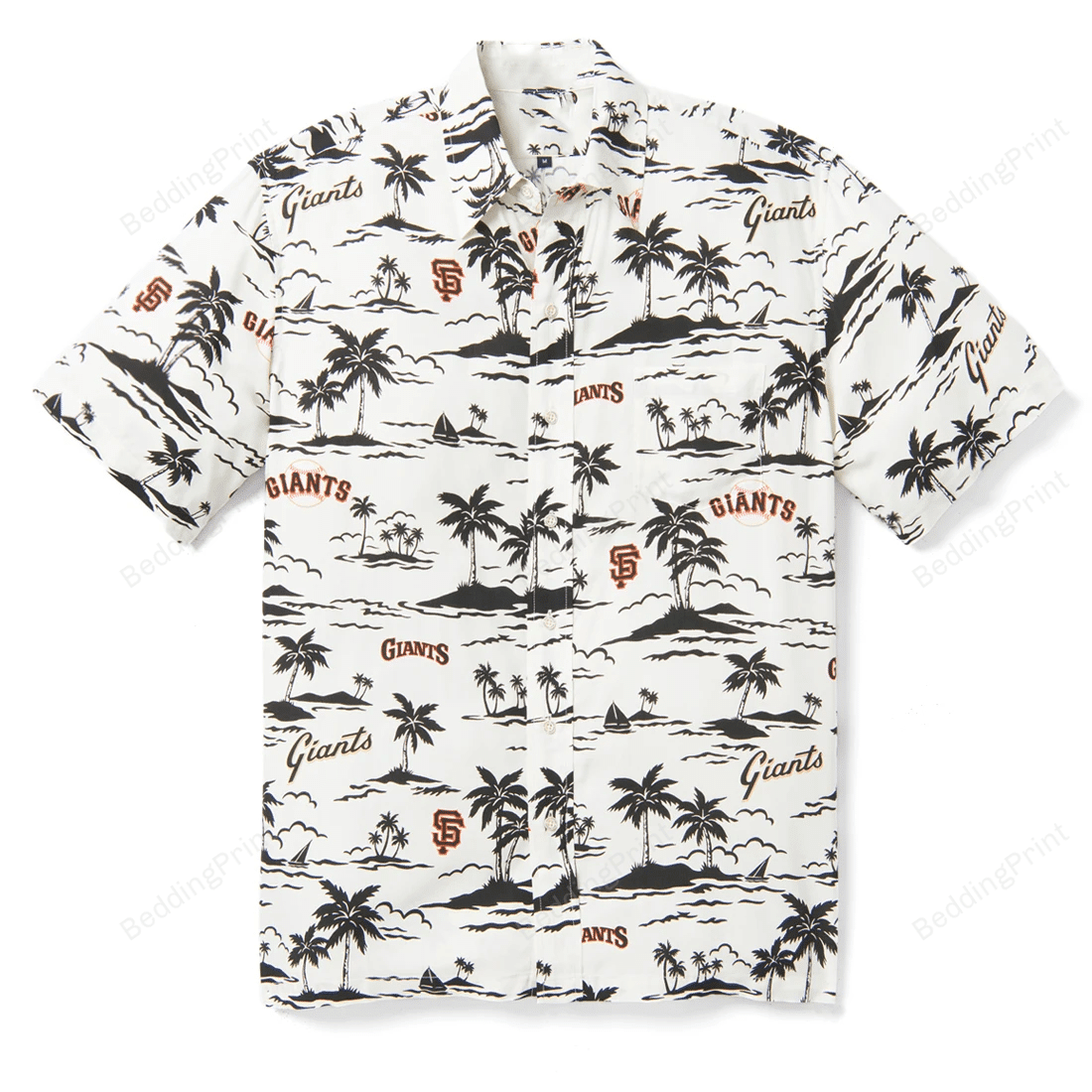 San Francisco Giants Vintage Mlb Hawaiian Shirt Tropical Aloha Button Up