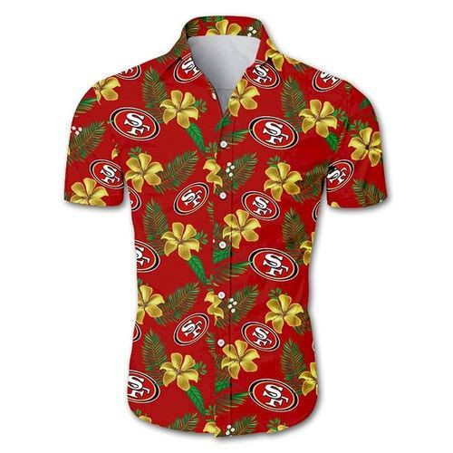 San Francisco Hawaiian Shirt Tropical Aloha Button Up