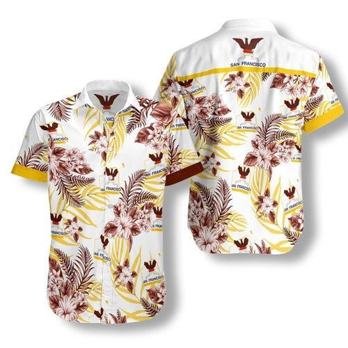 San Francisco Proud Ez05 09Hawaiian Shirt Tropical Aloha Button Up