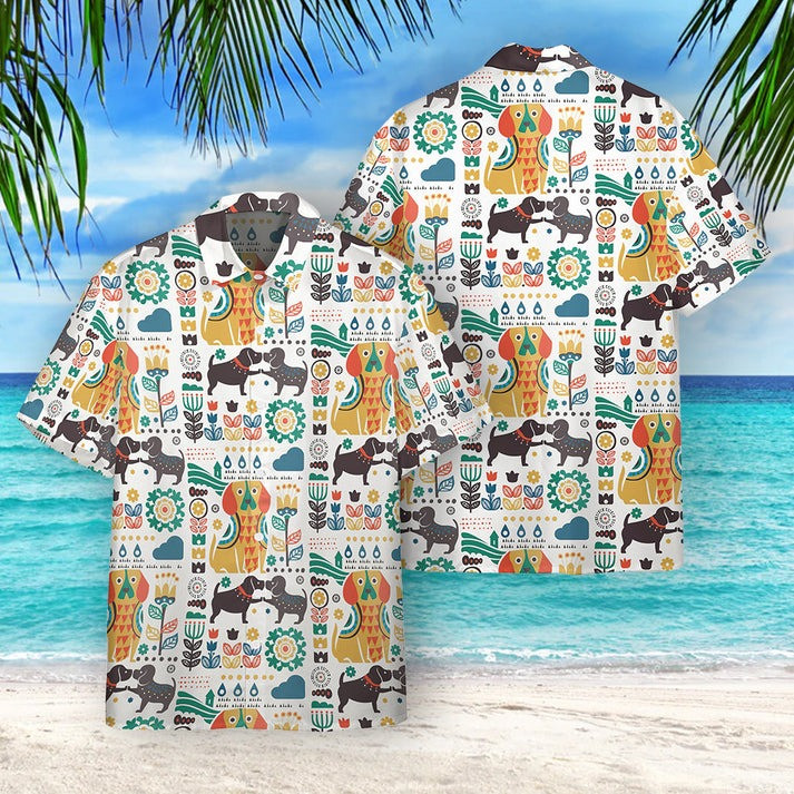 Scandinavian Beagle Hawaiian Shirt Best Scandinavian Aloha Shirt Gifts For Dog Owners