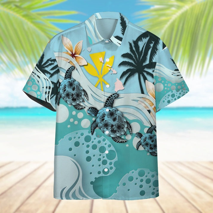 Sea Turtle Hawaiian Shirt Hawaii Islands Aloha Shirt Gifts For Sea Turtle Lovers