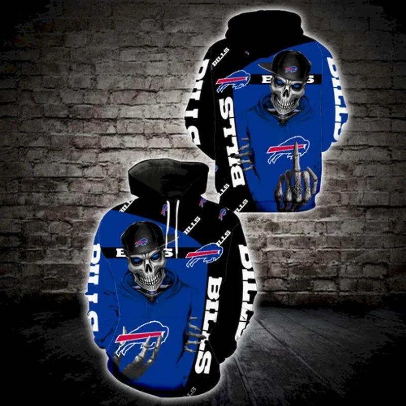 Seattle Seahawks Rugby Team Lovers Skull Say Fuk U NFL 3D All Over Print Hoodie