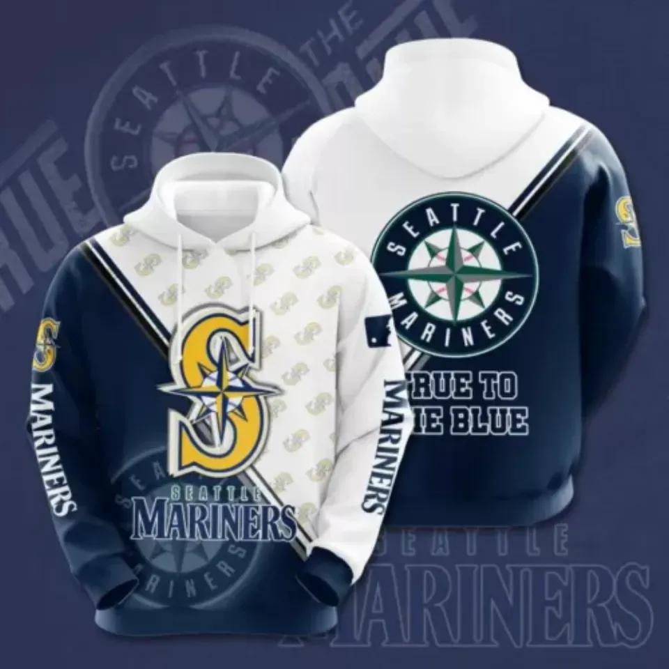 Seattle Team Marinerss MLB 3D MLB All Over Print Hoodie