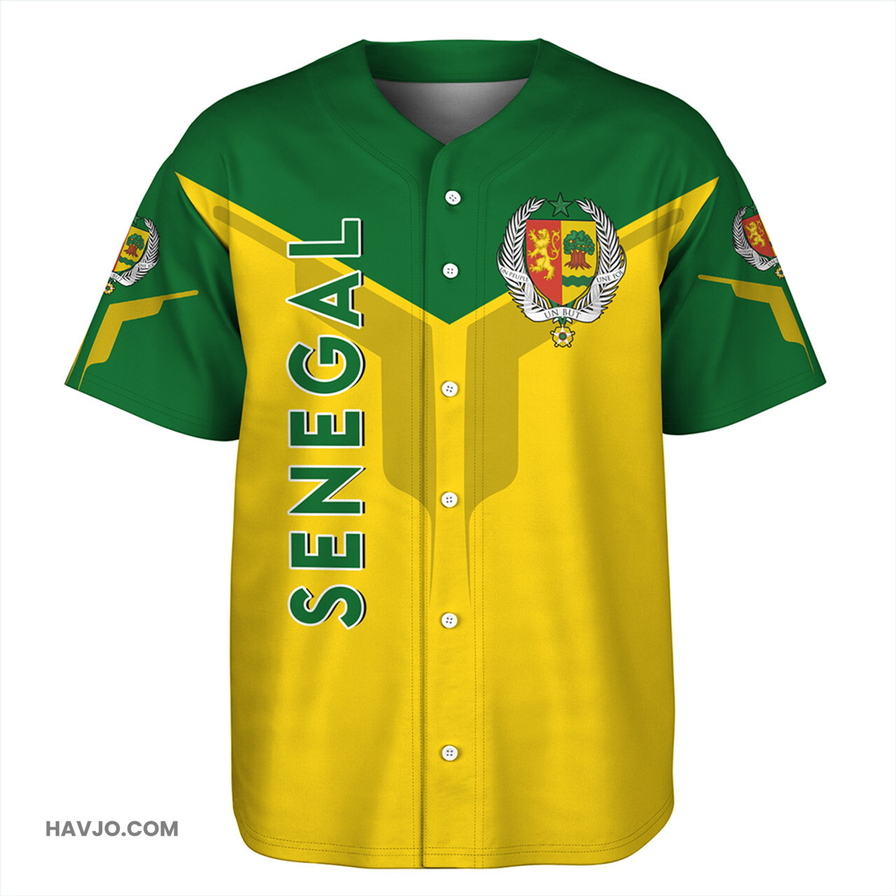 Senegal Arrow Style Baseball Jersey