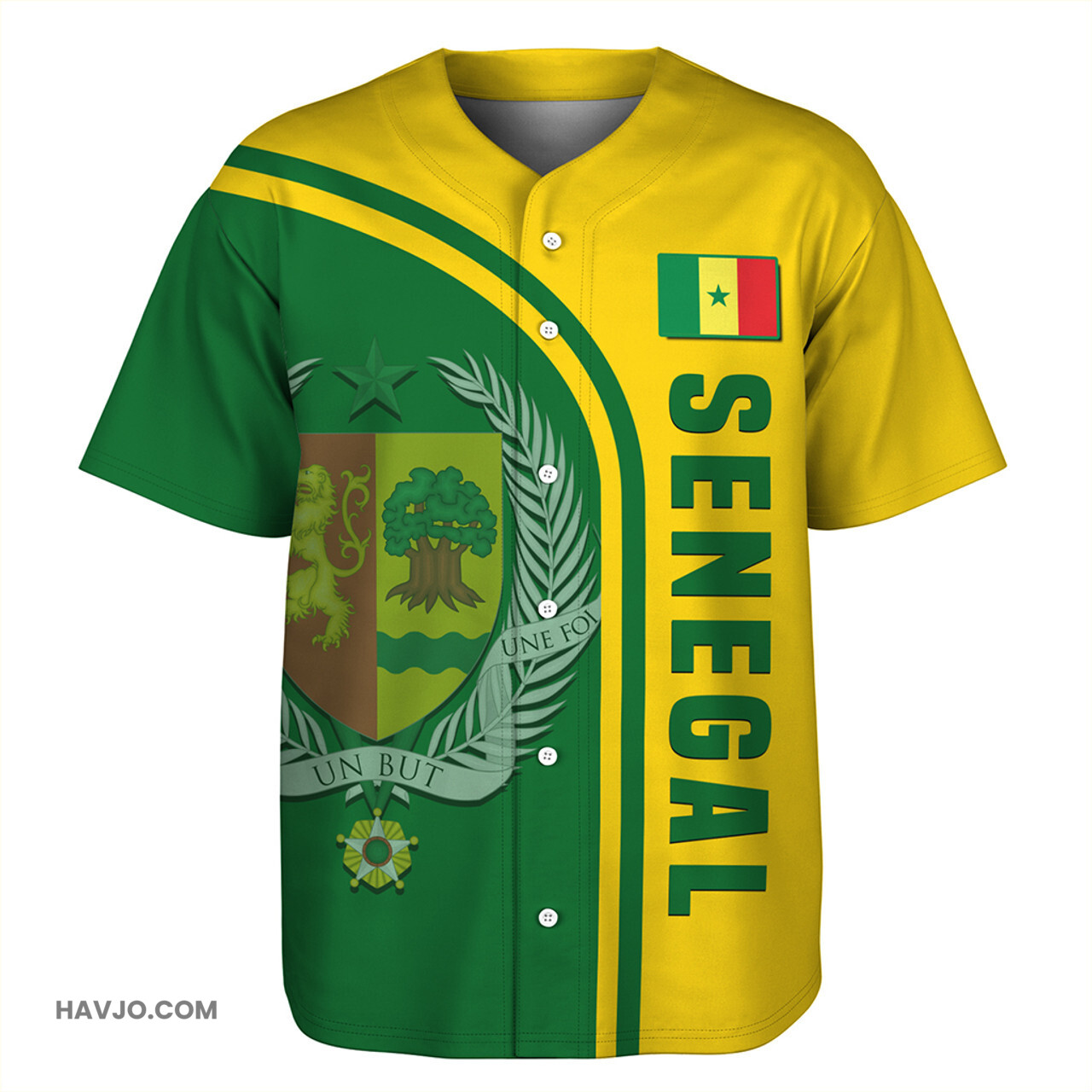 Senegal Custom In My Heart Baseball Jersey