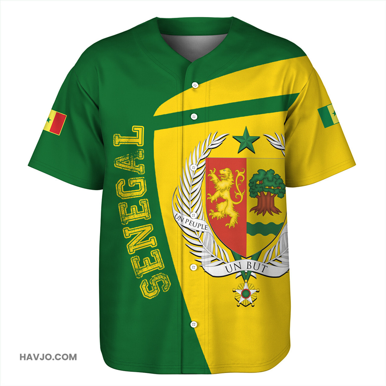 Senegal Half Concept Baseball Jersey