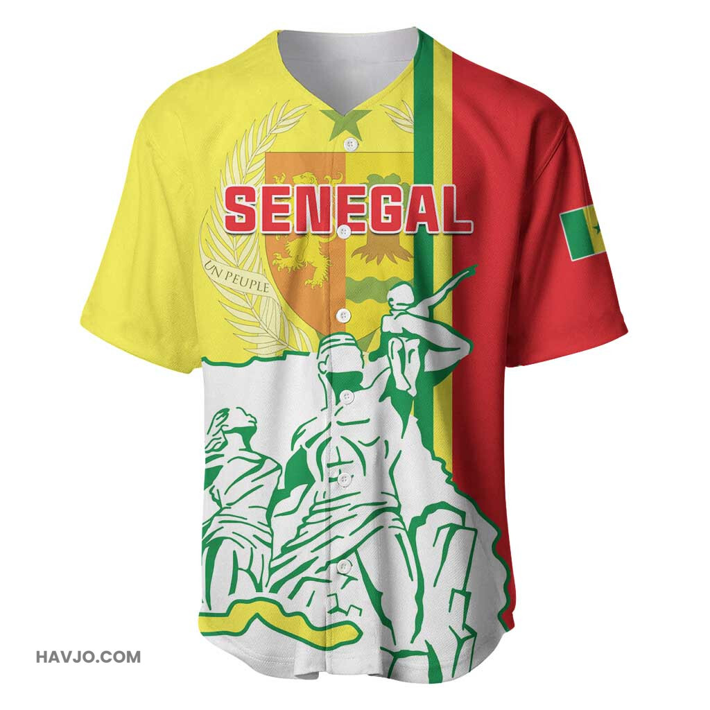 Senegal Independence Day Un Peuple, Un But, Une Foi, 64th Anniversary Baseball Jersey