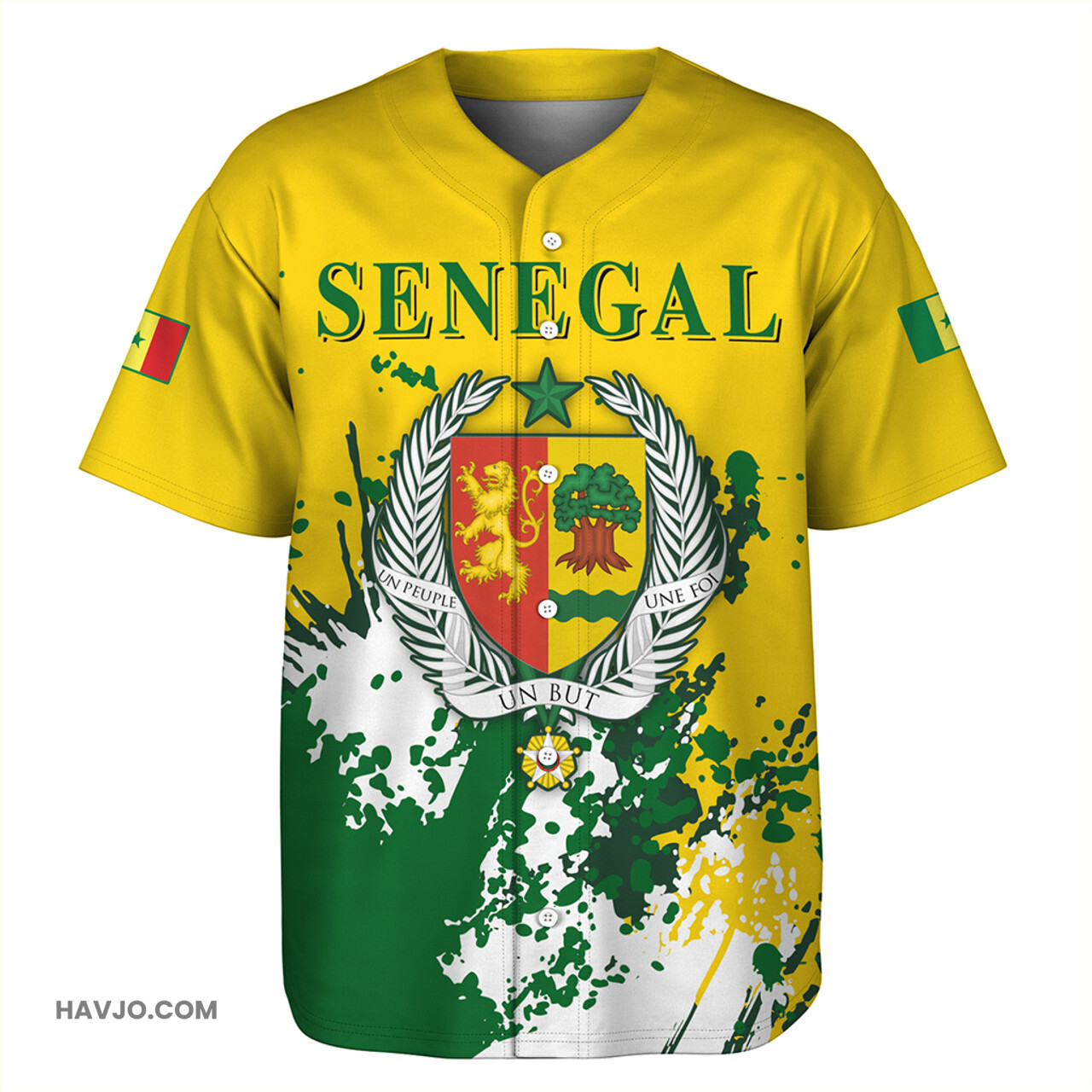 Senegal Spanit Style Baseball Jersey