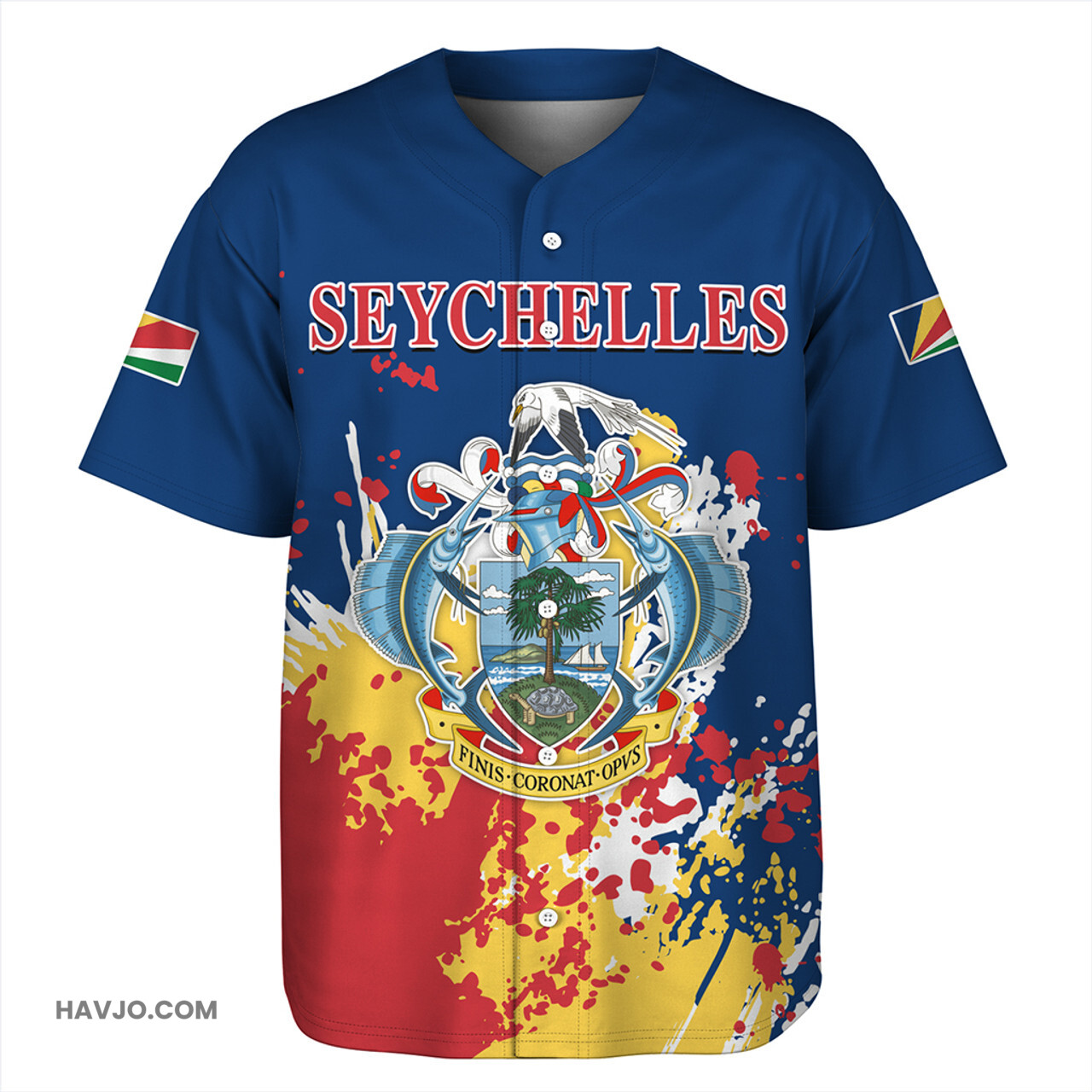 Seychelles Spanit Style Baseball Jersey