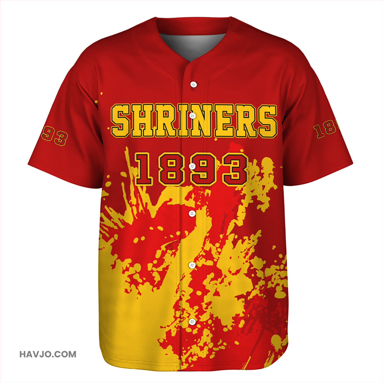 Shriners Spain Style Baseball Jersey