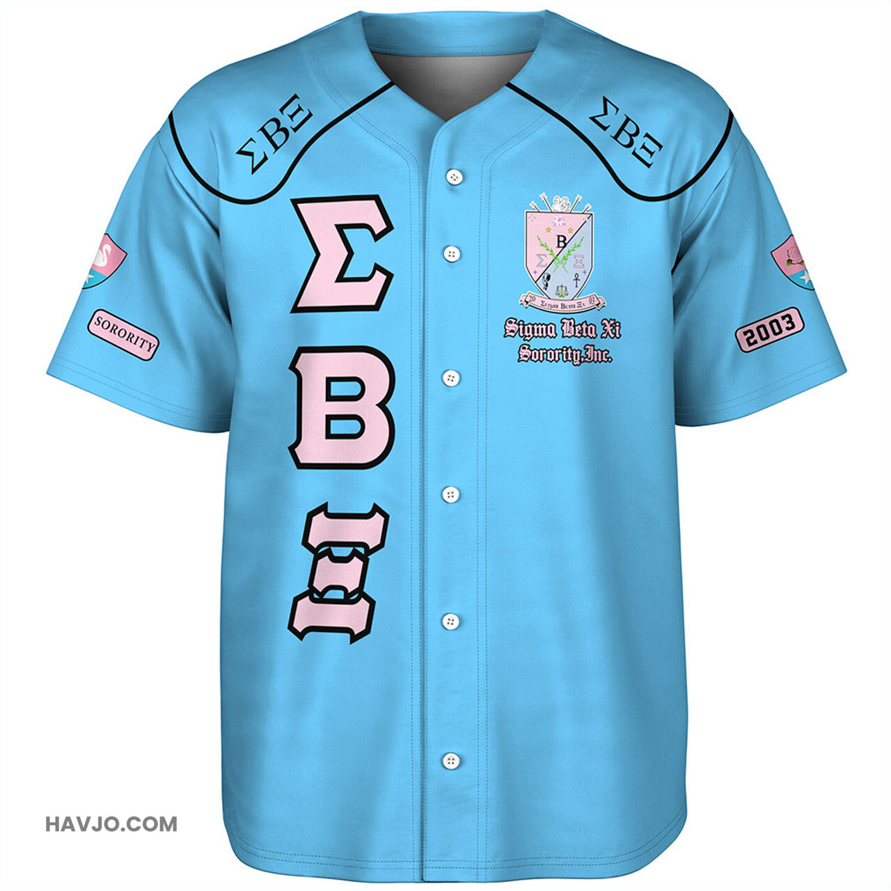 Sigma Beta Xi Sorority Baseball Jersey