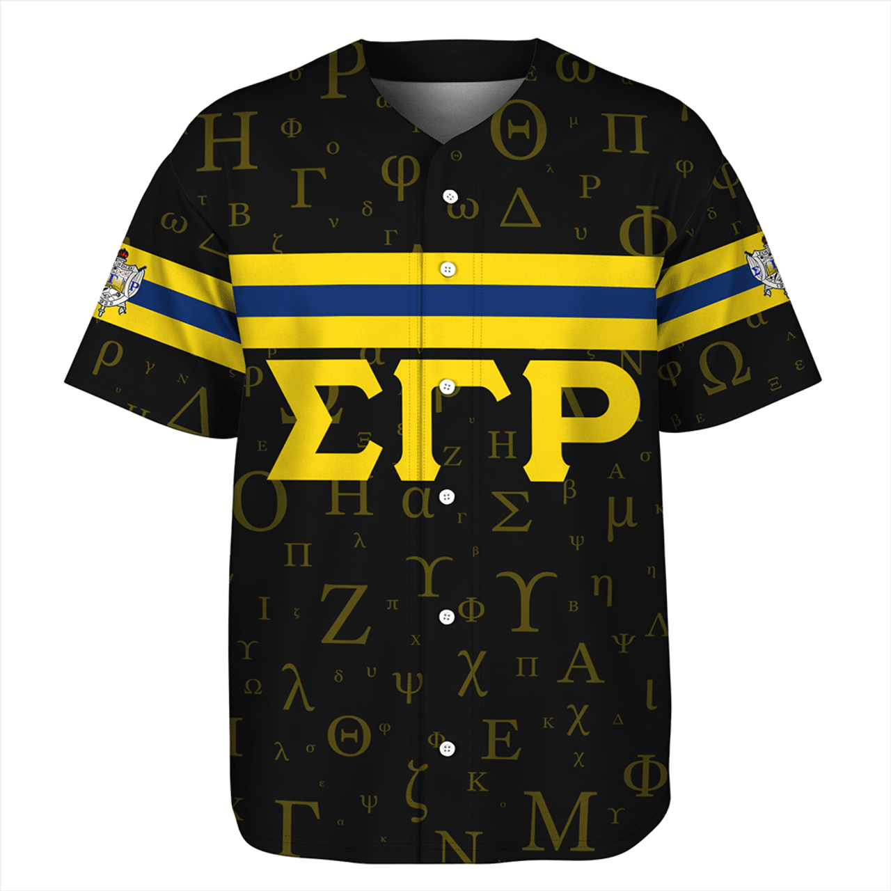 Sigma Gamma Rho Alphabet Style Baseball Jersey
