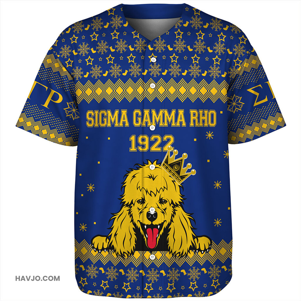 Sigma Gamma Rho Christmas Greek Life Baseball Jersey