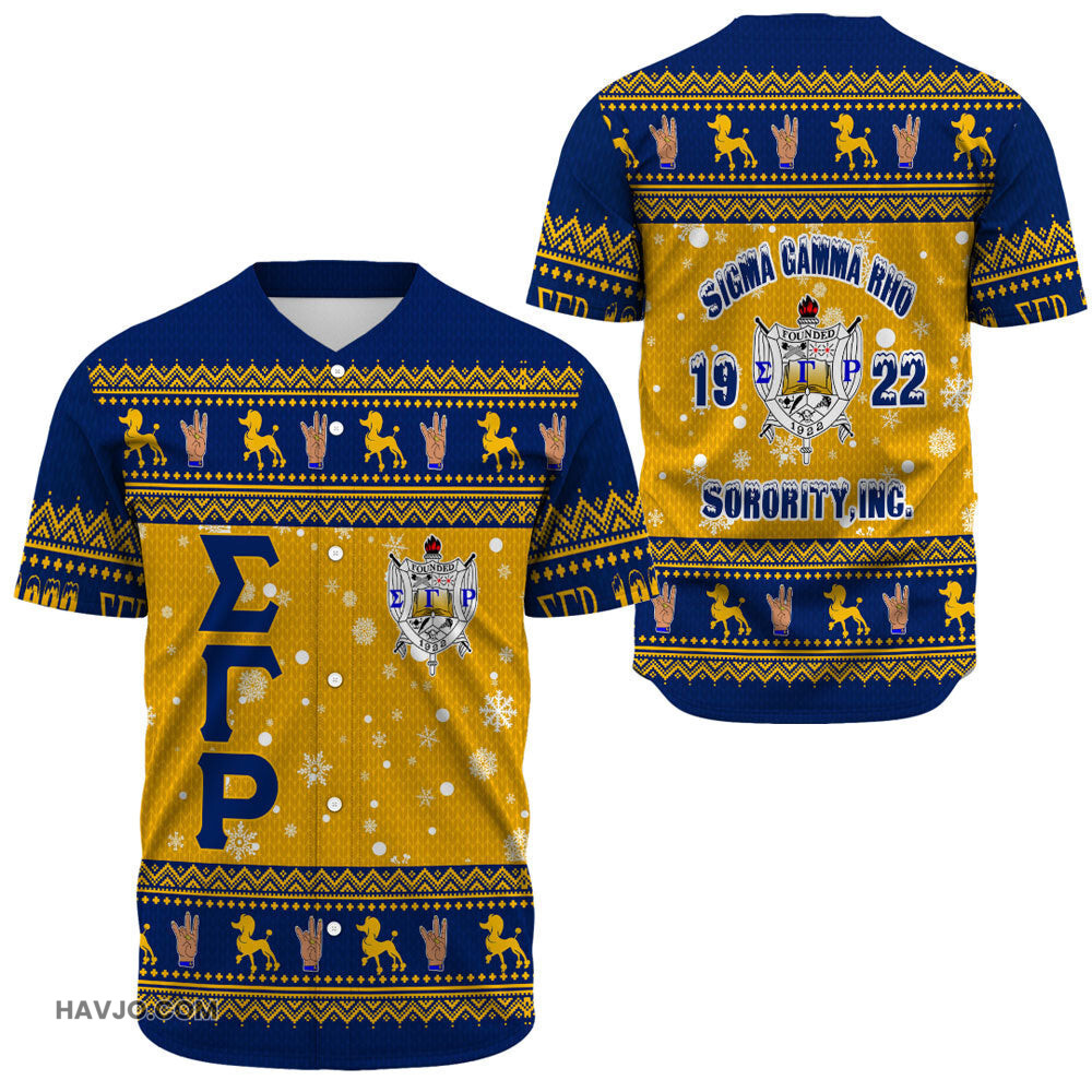 Sigma Gamma Rho Christmass Baseball Jersey