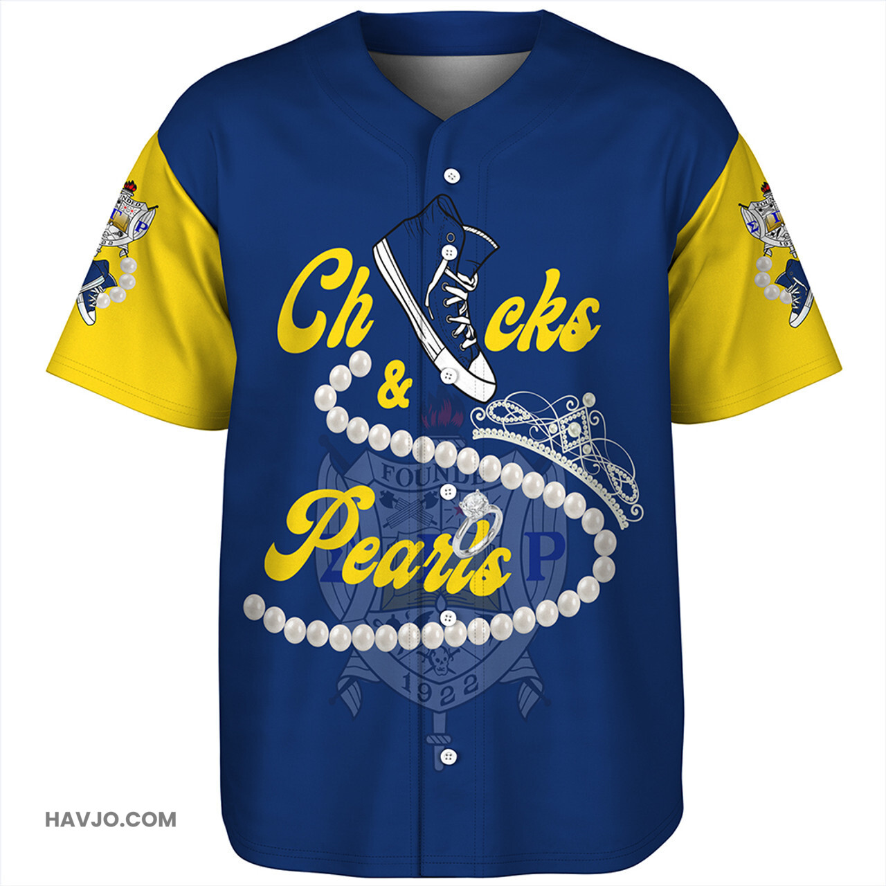 Sigma Gamma Rho Chuck And Pearls Baseball Jersey