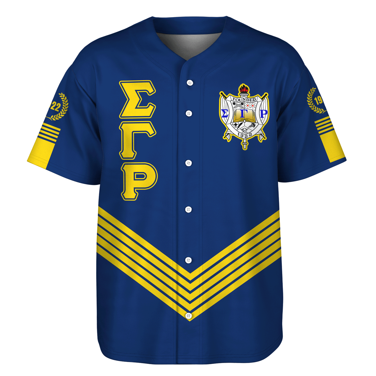 Sigma Gamma Rho Crest Greek Life Baseball Jersey