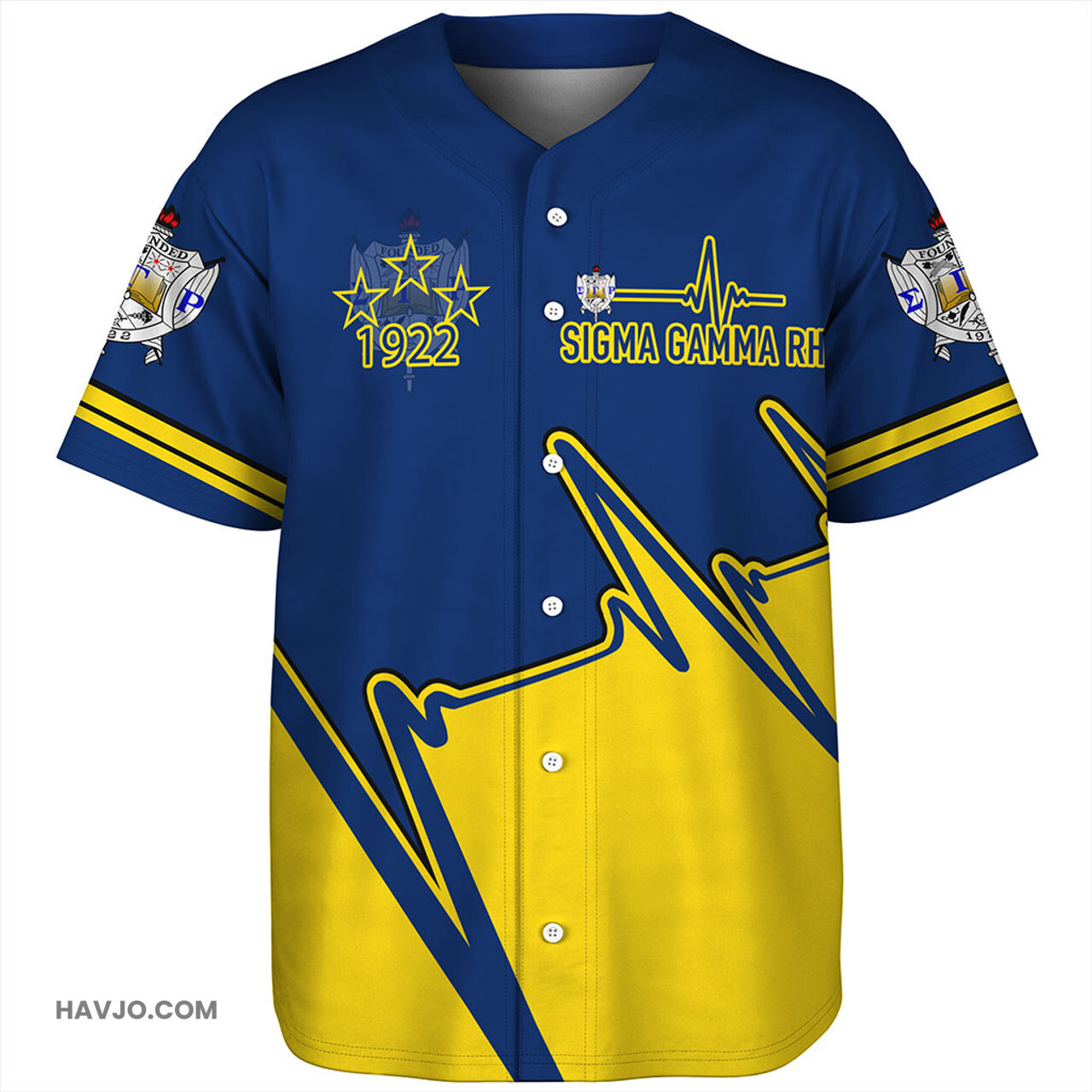 Sigma Gamma Rho Custom Heartbeat Baseball Jersey