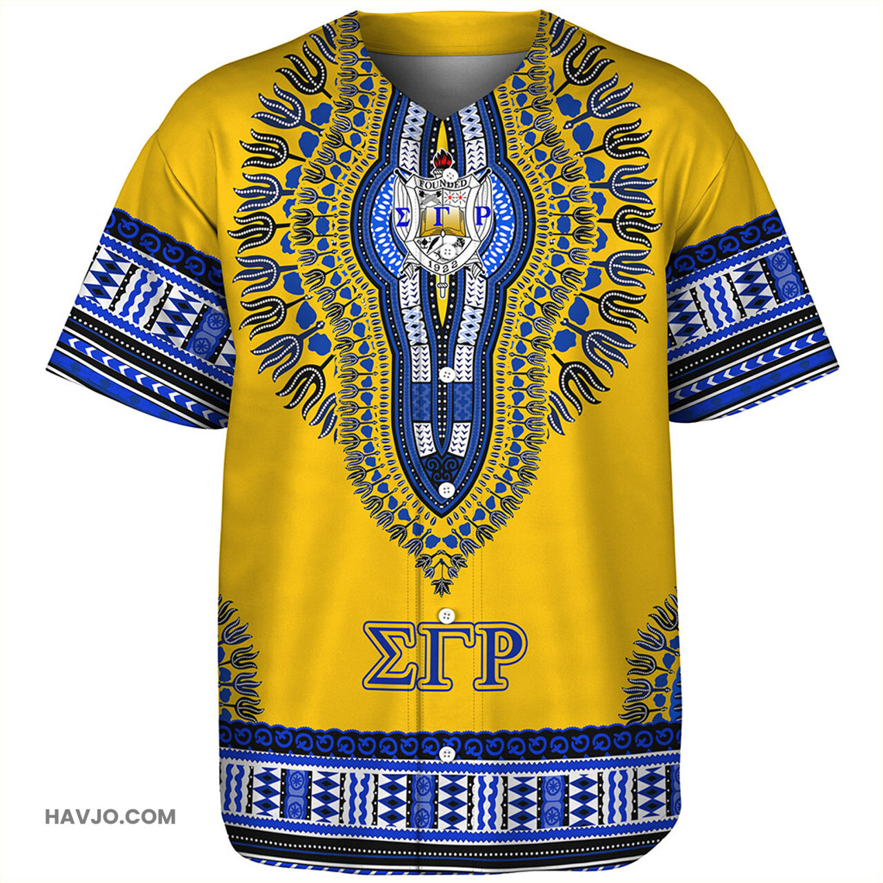 Sigma Gamma Rho Dashiki Africa Baseball Jersey