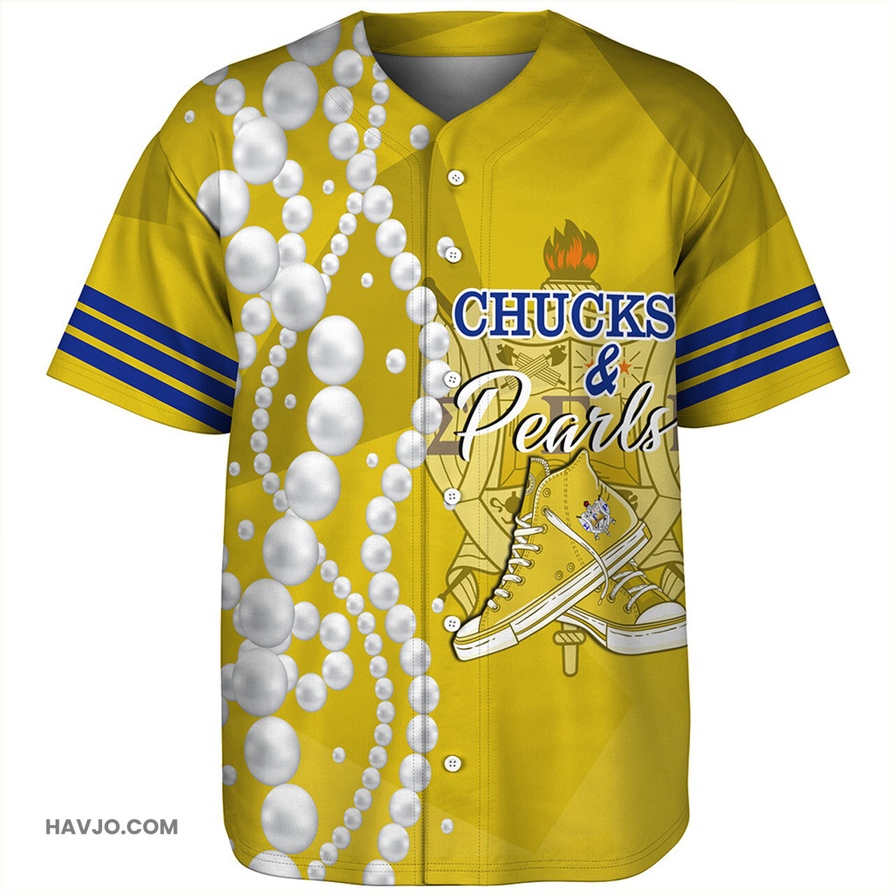 Sigma Gamma Rho Greek Life Chuck And Pearls Baseball Jersey