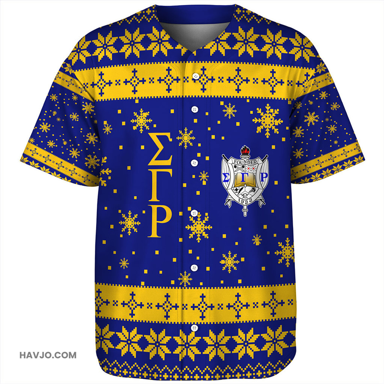Sigma Gamma Rho Sorority Christmas Baseball Jersey