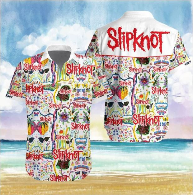 Slipknot Band Hawaiian Shirt Tropical Aloha Button Up