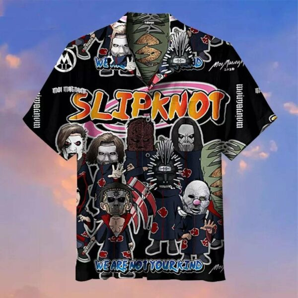 Slipknot Band We Are Not Your Kind Hawaiian Shirt Tropical Aloha Button Up
