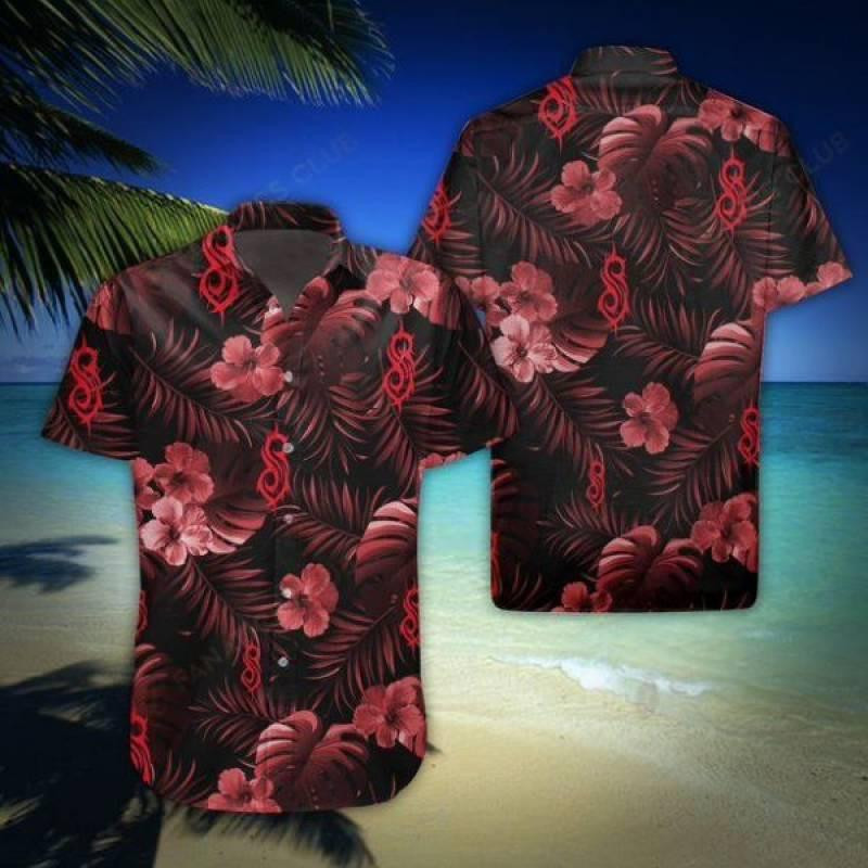 Slipknot Flower Hawaiian Shirt Tropical Aloha Button Up