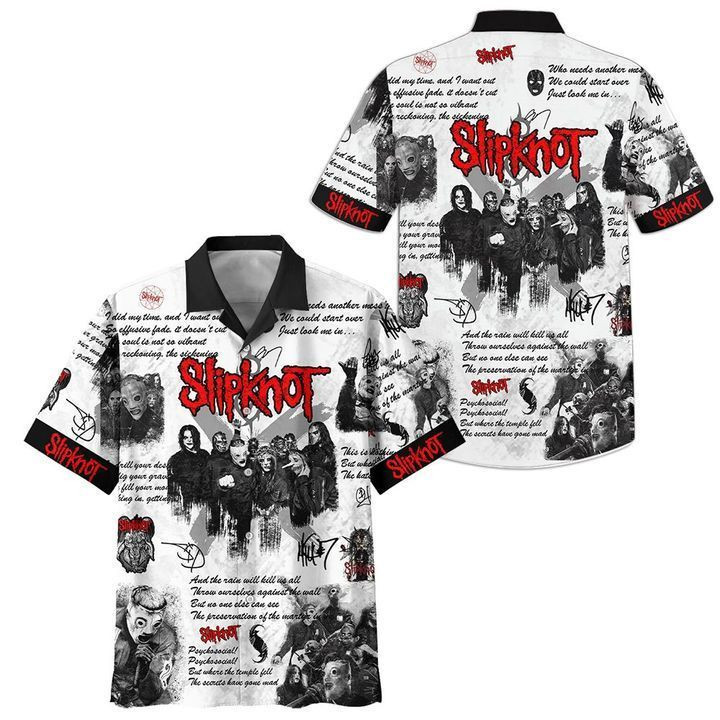 Slipknot Hawaiian Shirt Tropical Aloha Button Up