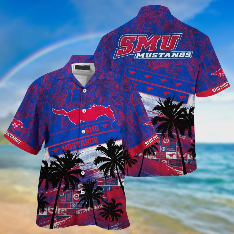 Smu Mustangs Ncaa Trending Summer Hawaiian Shirt Tropical Aloha Button Up