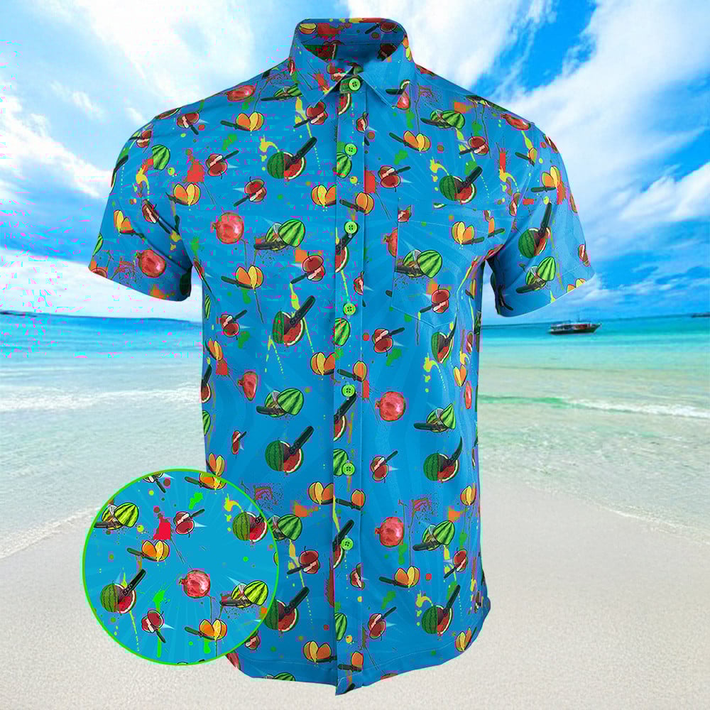 SOG x Retro Collab Hawaiian Shirt Mens Button Down Summer Shirts Gifts For Dad