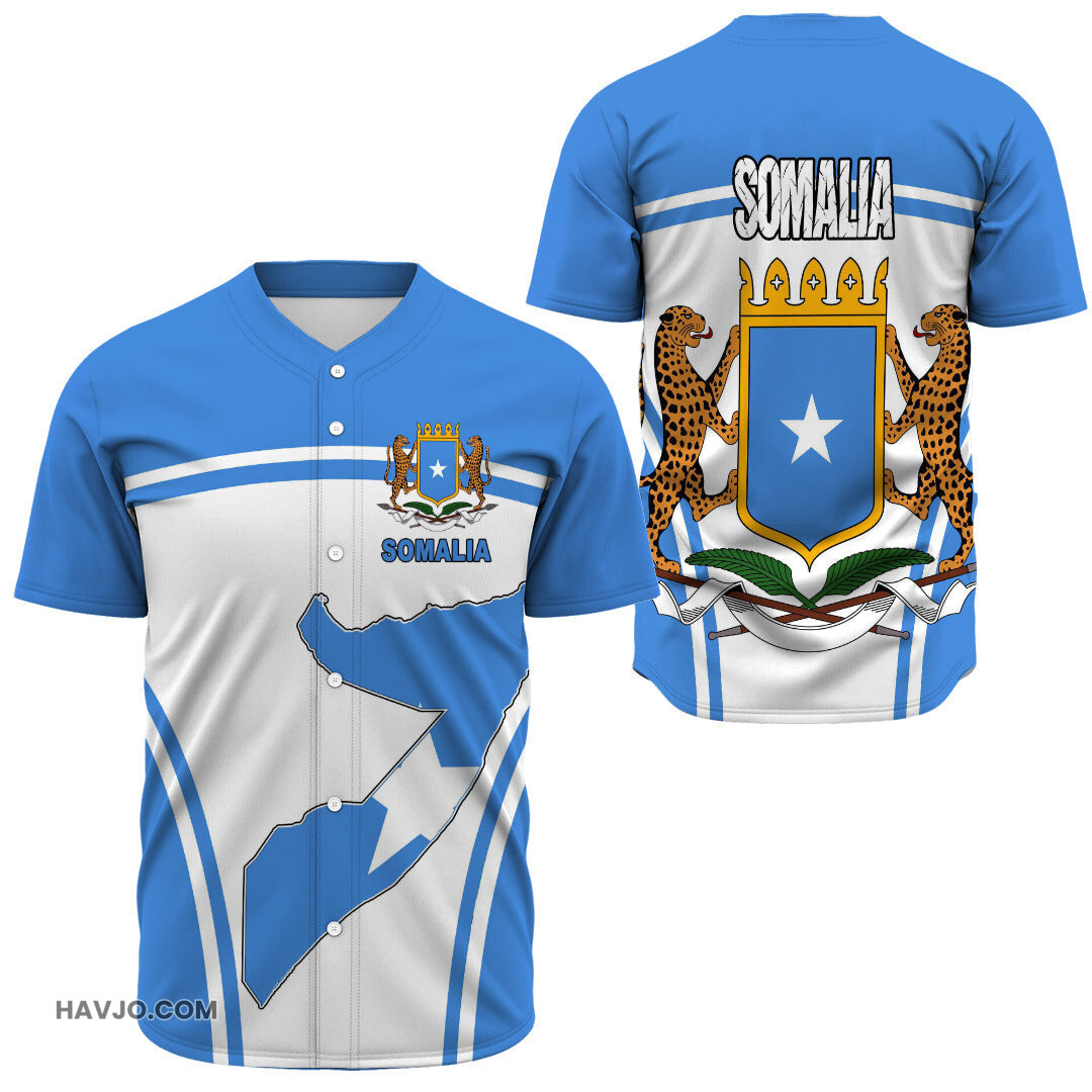 Somalia Active Flag Baseball Jersey