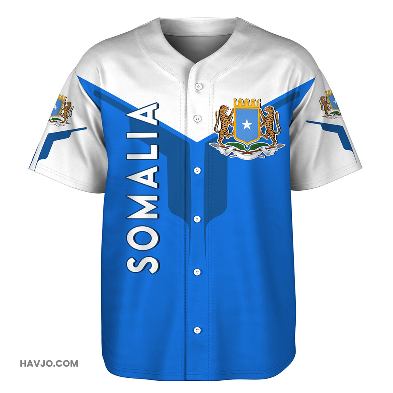 Somalia Arrow Style Baseball Jersey