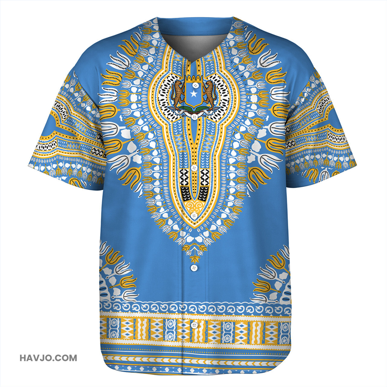 Somalia Dashiki Baseball Jersey