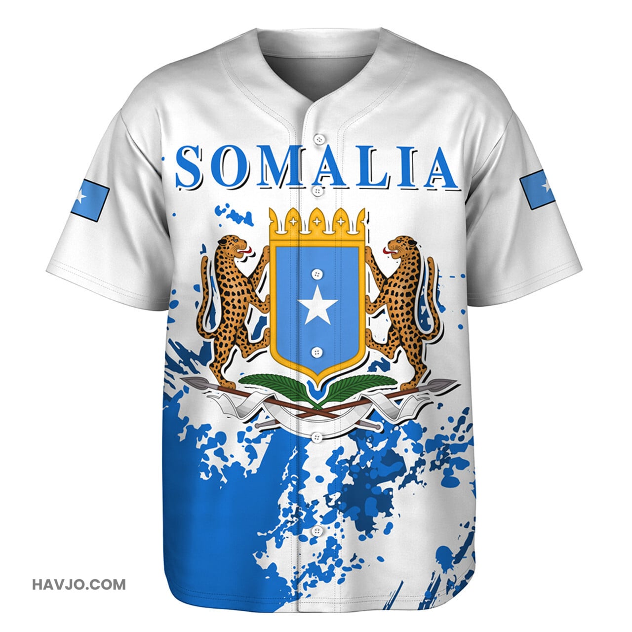 Somalia Spanit Style Baseball Jersey