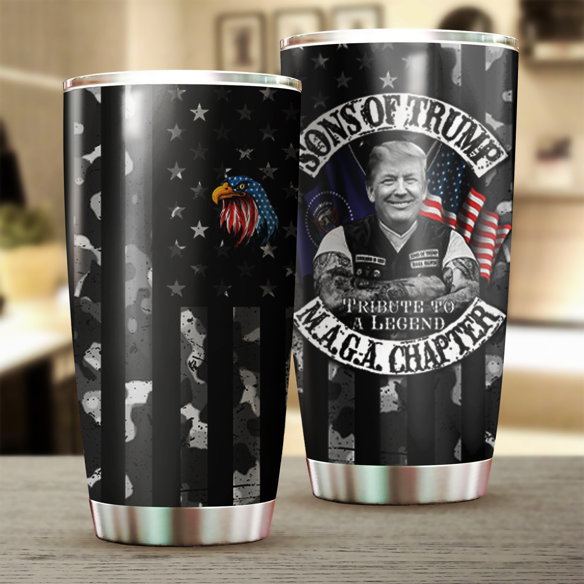 Son Of Trump 2024 MAGA Chapter Hawaiian Shirt Eagle Donald Trump Button Up Shirt - Image 6