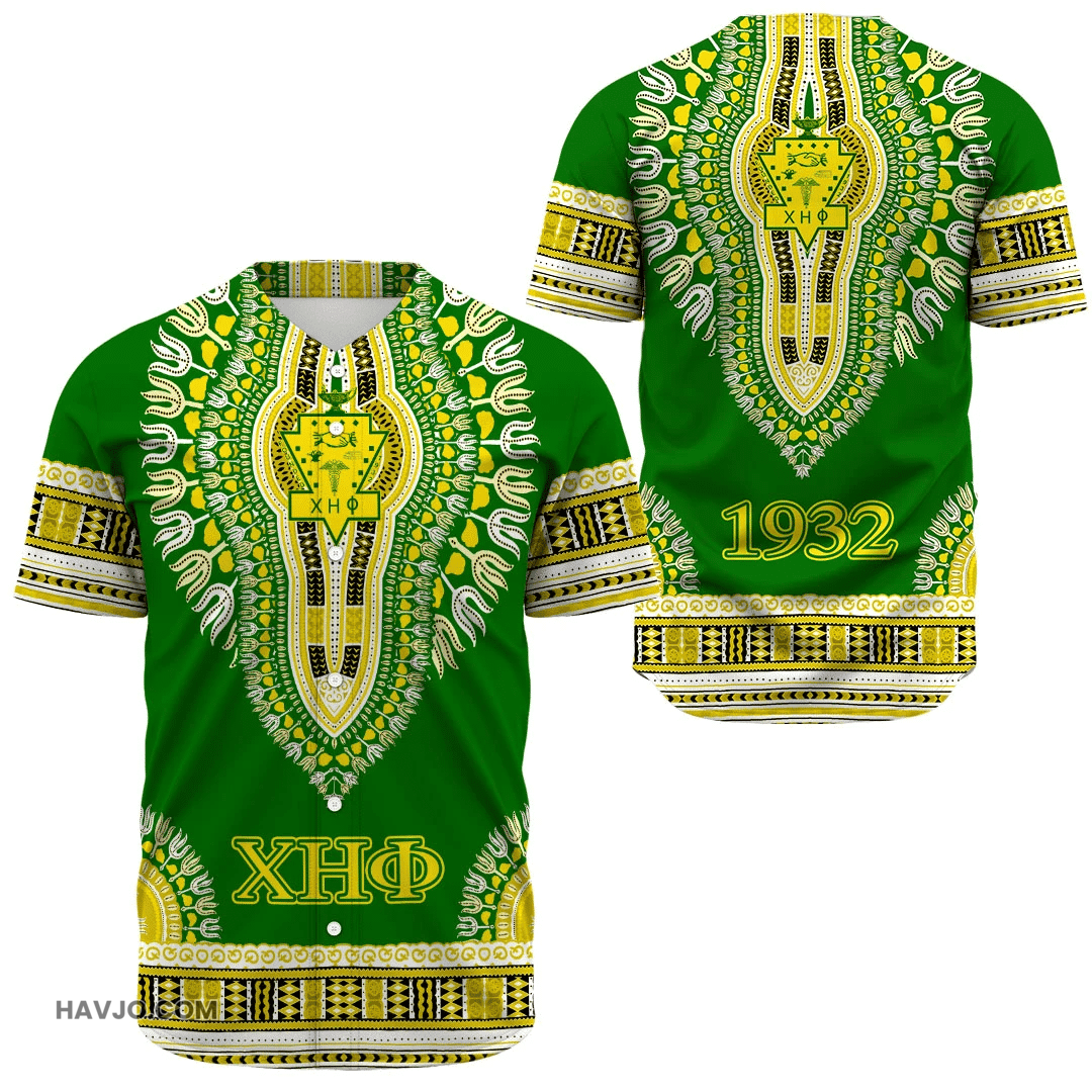 Sorority Chi Eta Phi Dashiki Baseball Jersey